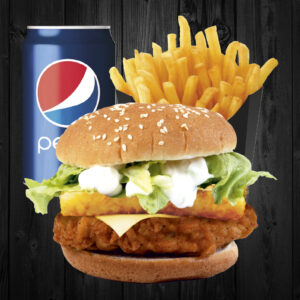 Chicken Tower Burger Meal