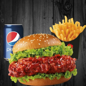 Hot Korean Chicken Burger